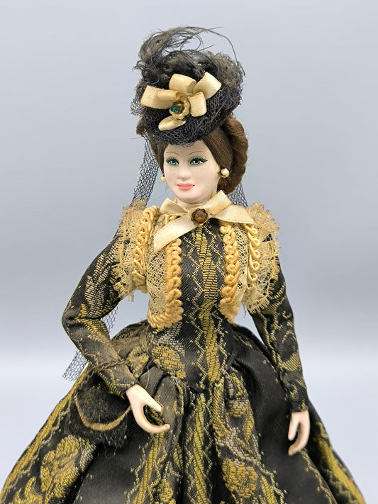 Marin Chiclana "Anastasia" XIX Century Historical Series Doll, Victorian Lady Figurine, Rare Collectible Spanish Doll