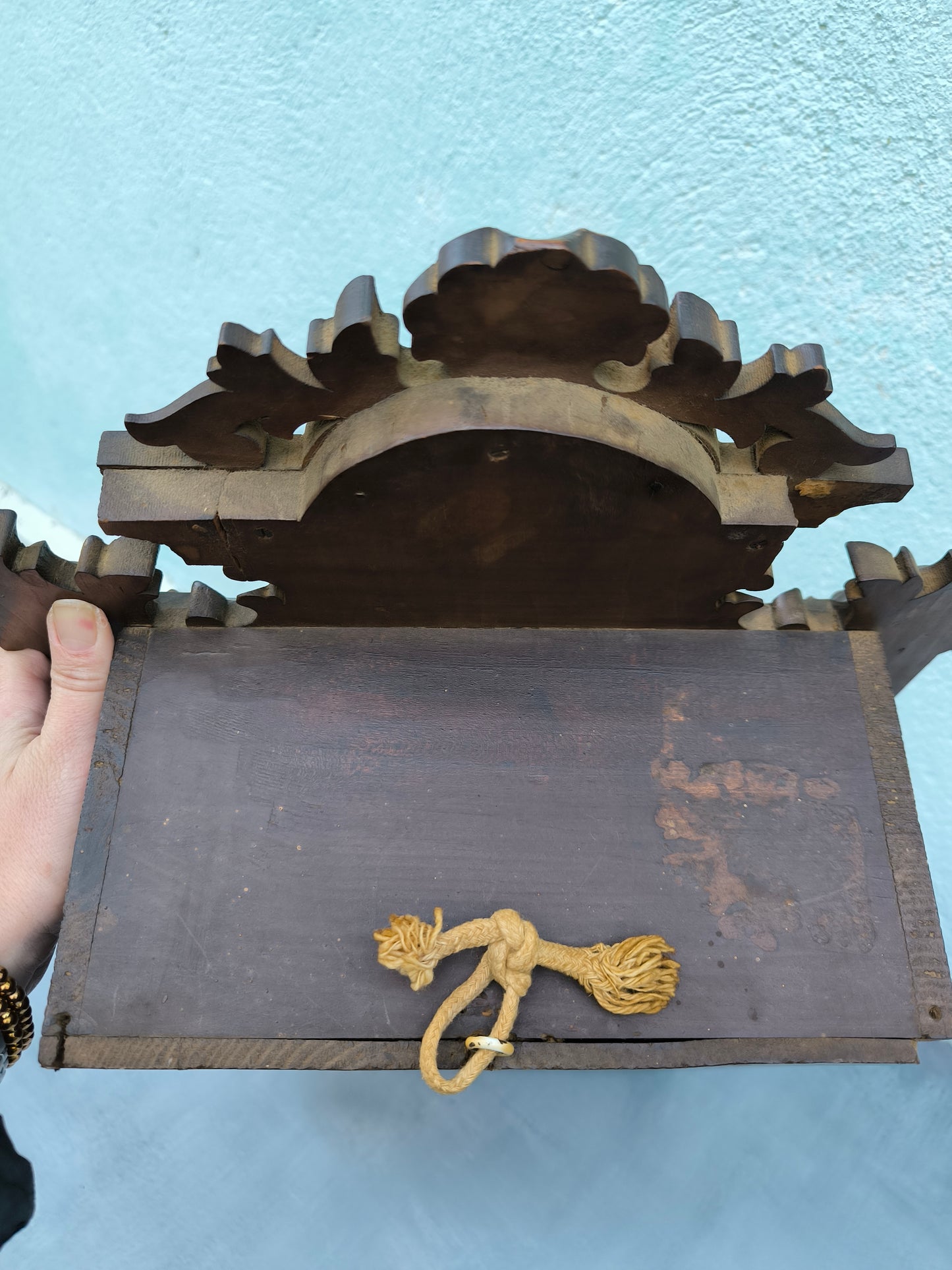 Antiker Napoleon III Wandschrank, aufwendig verziertes Deko-Objekt, spätes 19. Jahrhundert