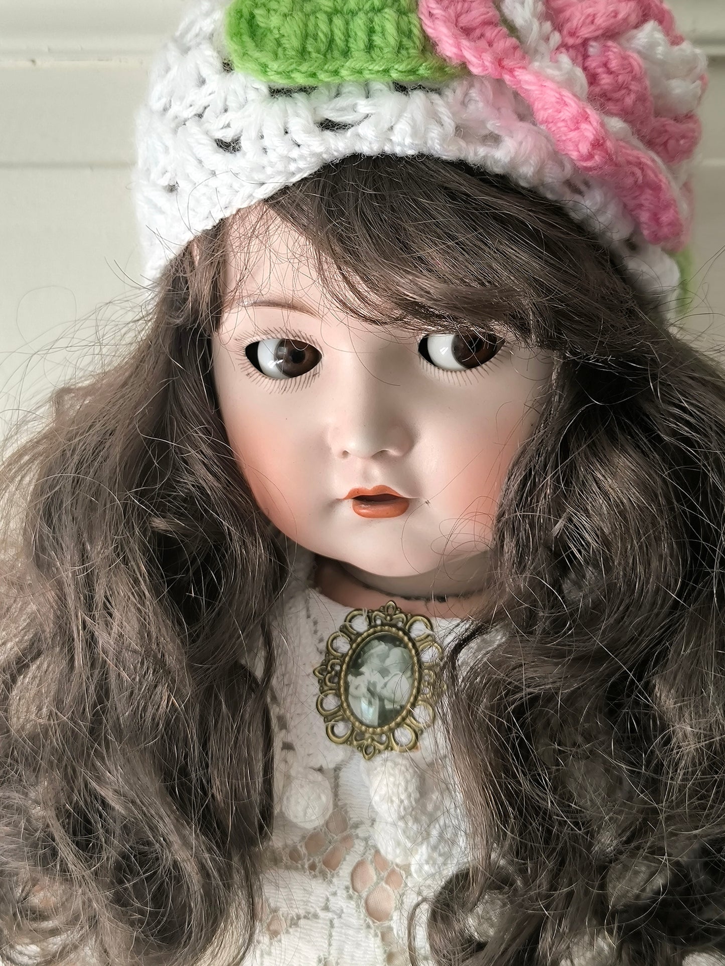Kämmer & Reinhardt / Simon & Halbig 117N Poupée rare aux yeux espiègles, Bisque allemande ancienne, vers 1901–1910, 70 cm