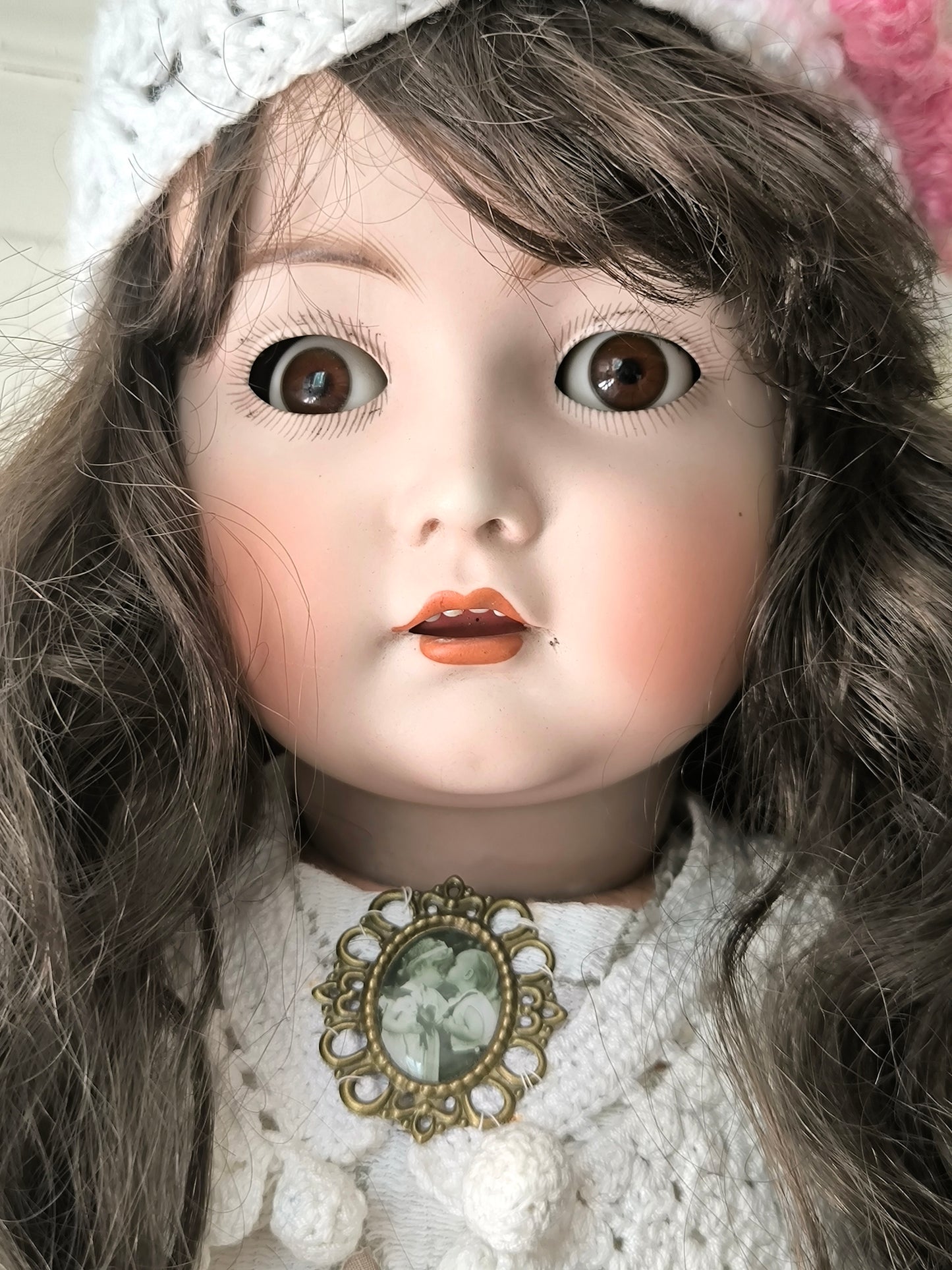Kämmer & Reinhardt / Simon & Halbig 117N Poupée rare aux yeux espiègles, Bisque allemande ancienne, vers 1901–1910, 70 cm