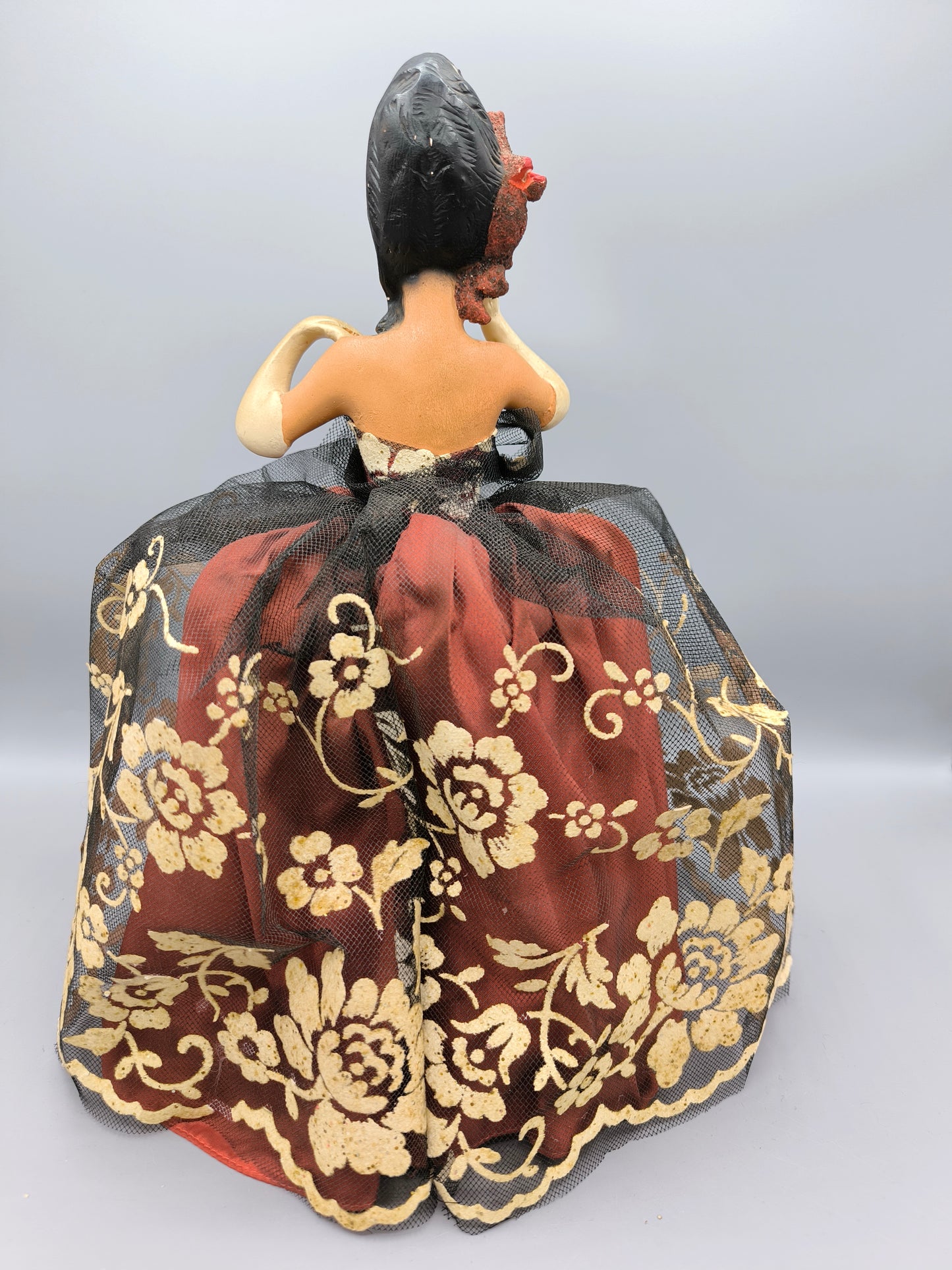 Lampe de table figurine danseur de flamenco, rare lampe de table figurine espagnole des années 1960