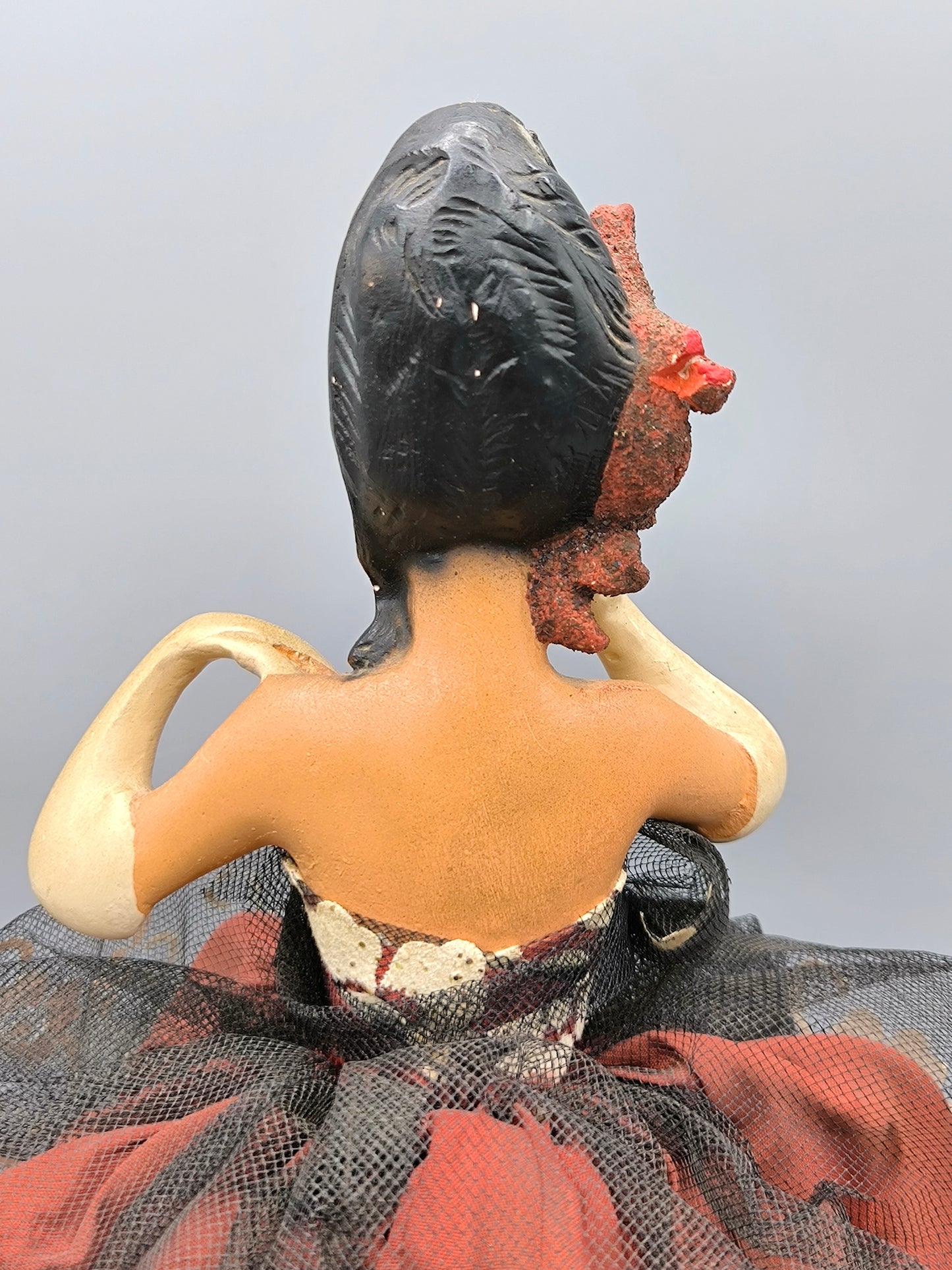 Lampe de table figurine danseur de flamenco, rare lampe de table figurine espagnole des années 1960