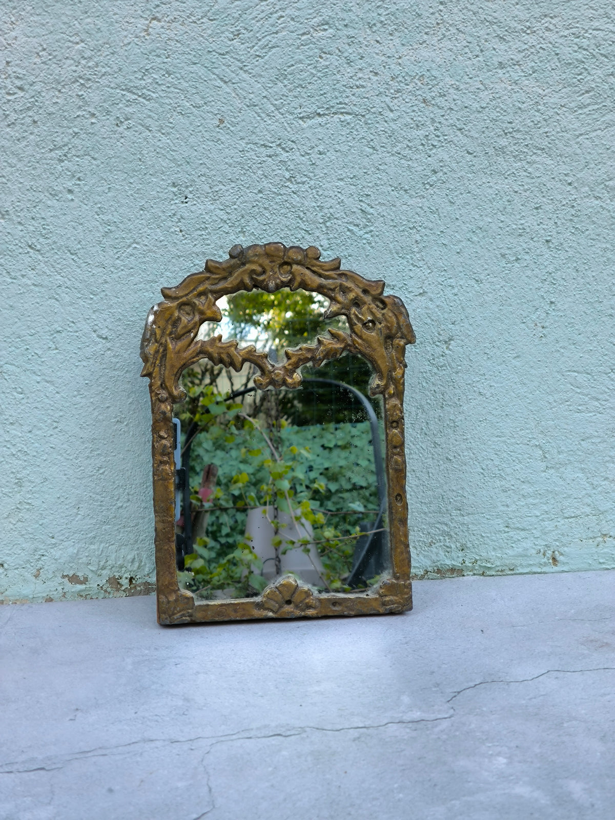 Vintage Gilt Wall Mirror Louis XV Revival – Ornate Rococo Frame, Antique Style Wall Decor