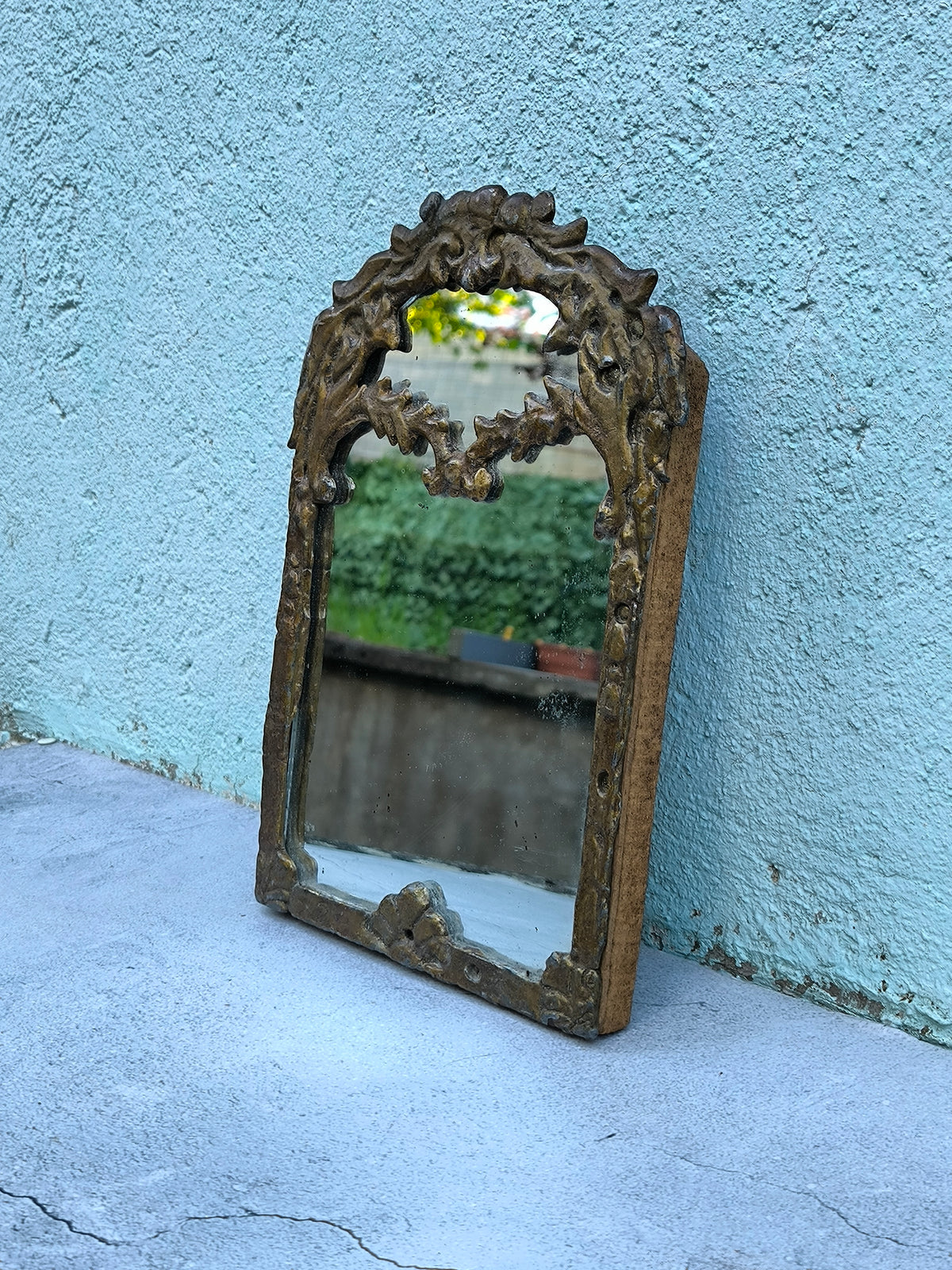 Vintage Gilt Wall Mirror Louis XV Revival – Ornate Rococo Frame, Antique Style Wall Decor