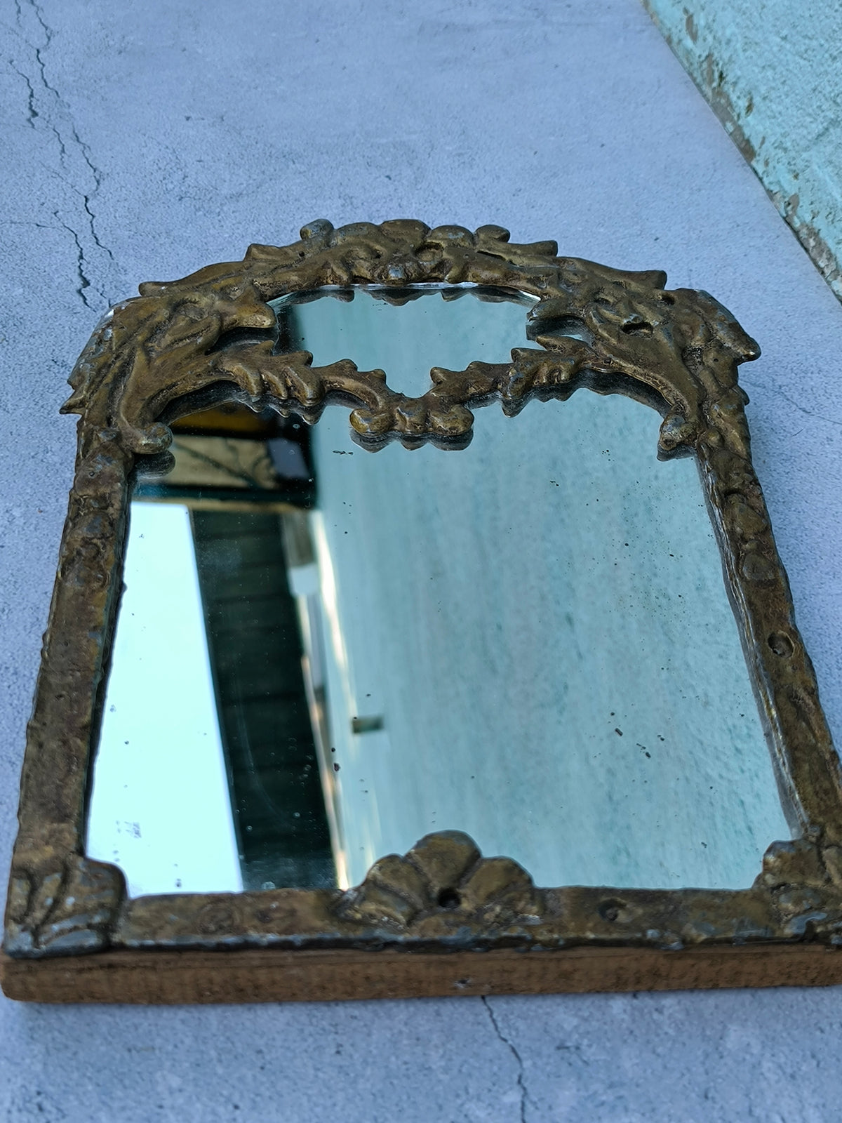 Vintage Gilt Wall Mirror Louis XV Revival – Ornate Rococo Frame, Antique Style Wall Decor