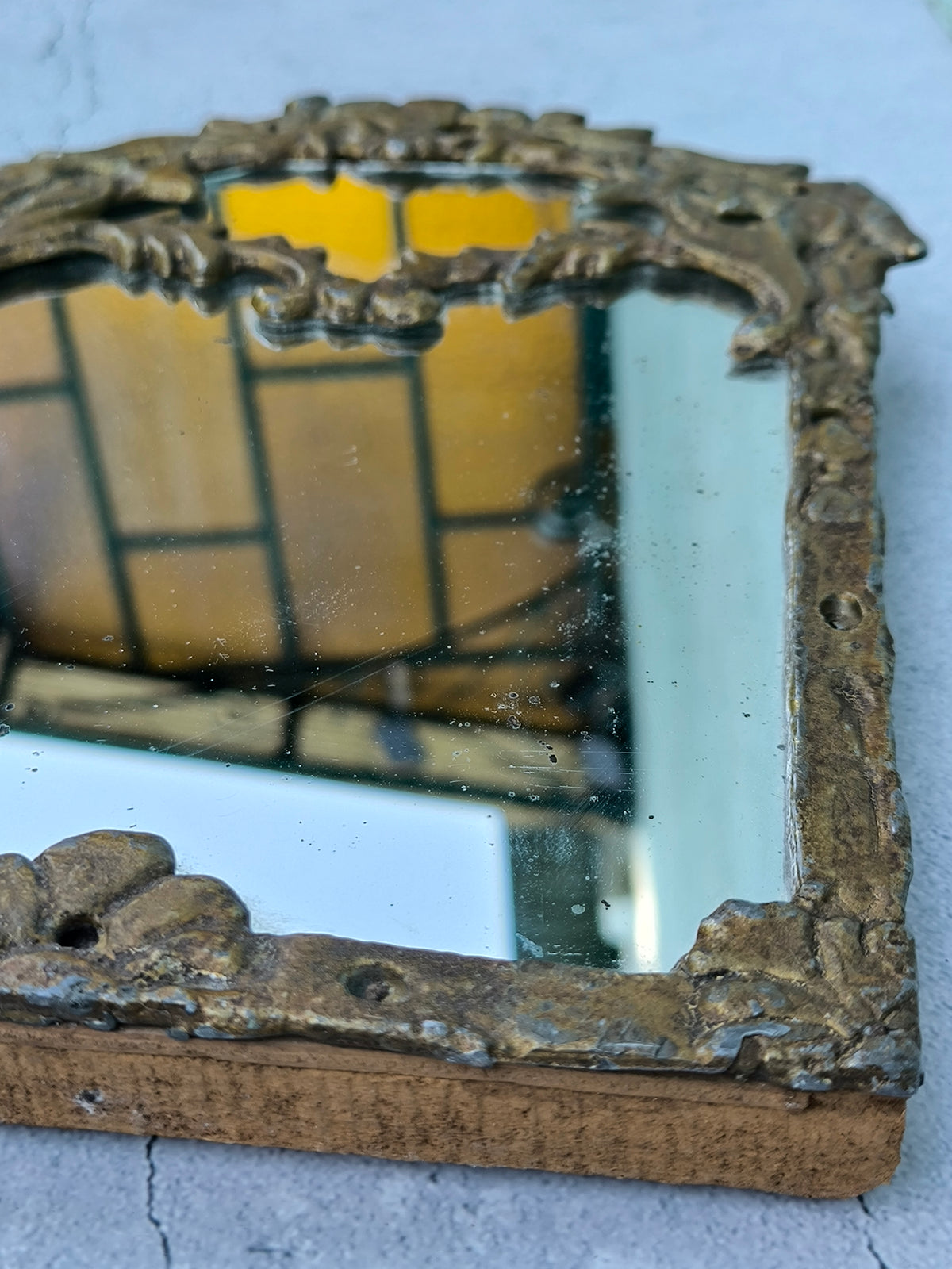 Vintage Gilt Wall Mirror Louis XV Revival – Ornate Rococo Frame, Antique Style Wall Decor
