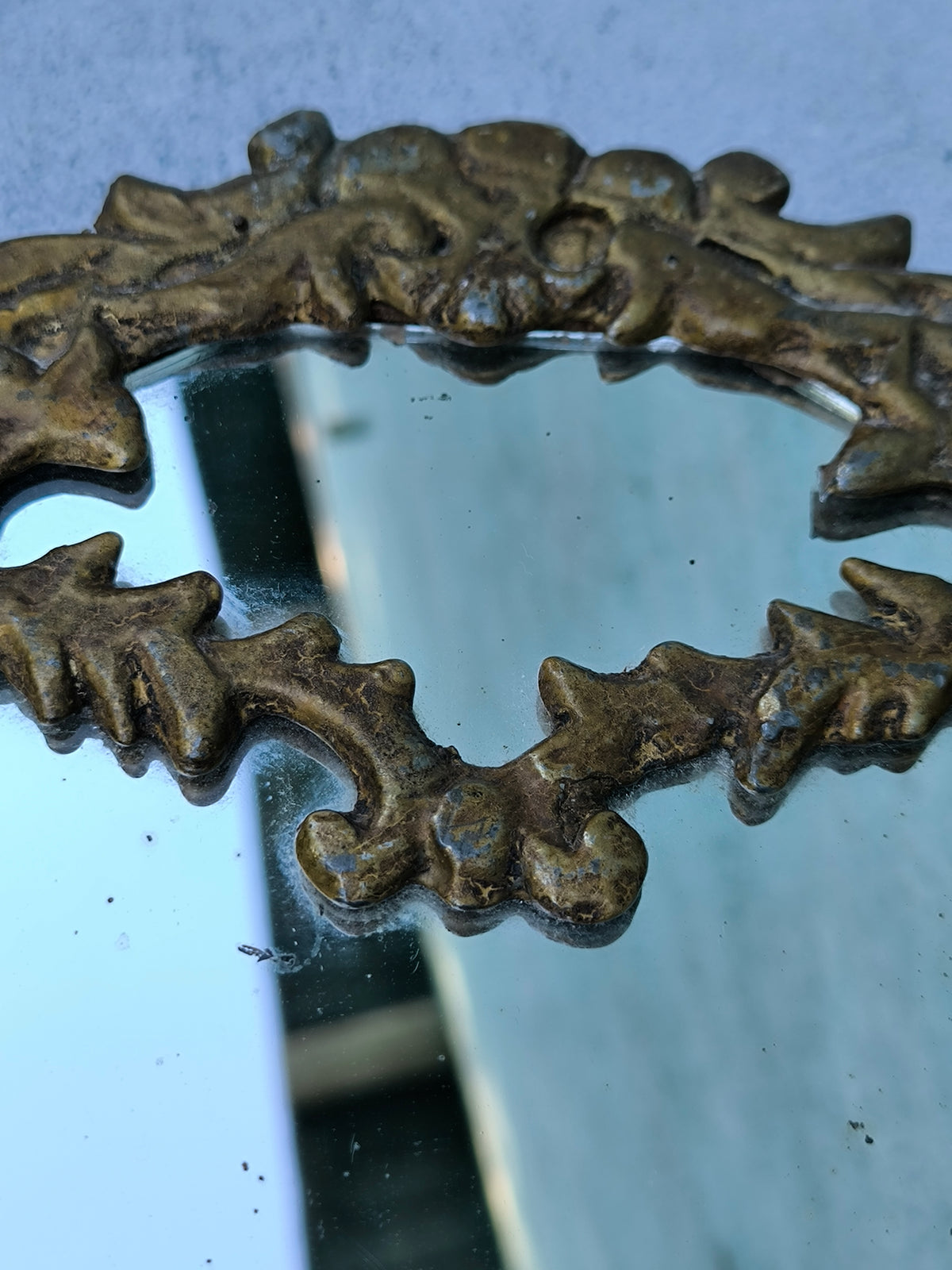 Vintage Gilt Wall Mirror Louis XV Revival – Ornate Rococo Frame, Antique Style Wall Decor
