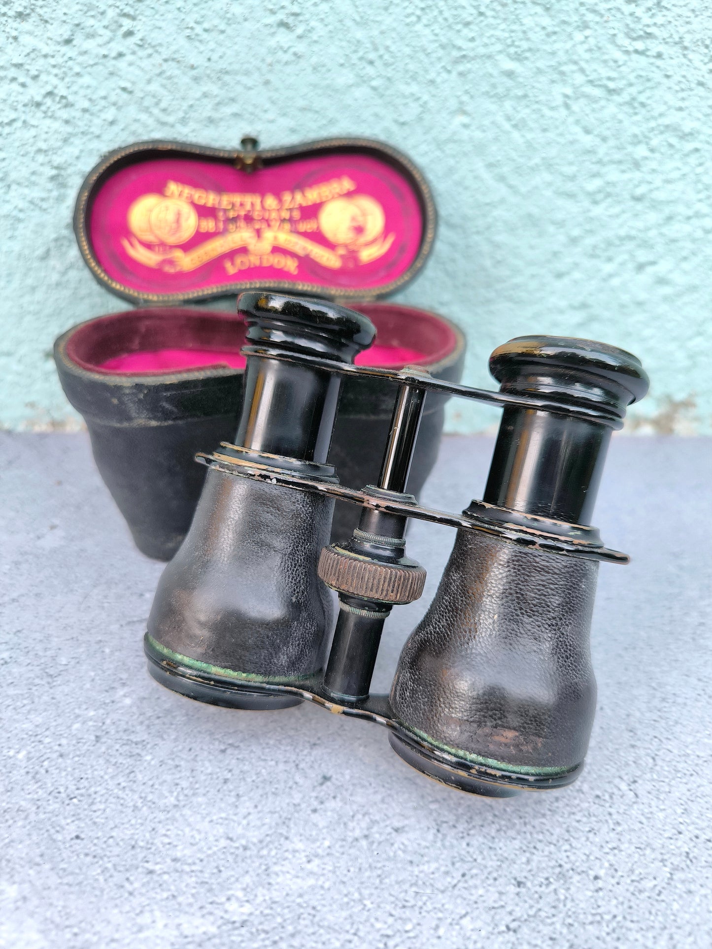 Antique Negretti & Zambra Opera Glasses with Original Case – London, Late 19th Century