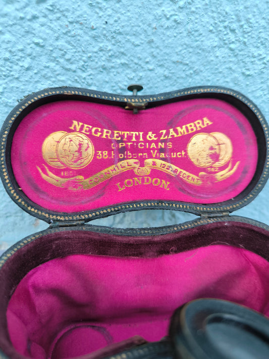 Antique Negretti & Zambra Opera Glasses with Original Case – London, Late 19th Century