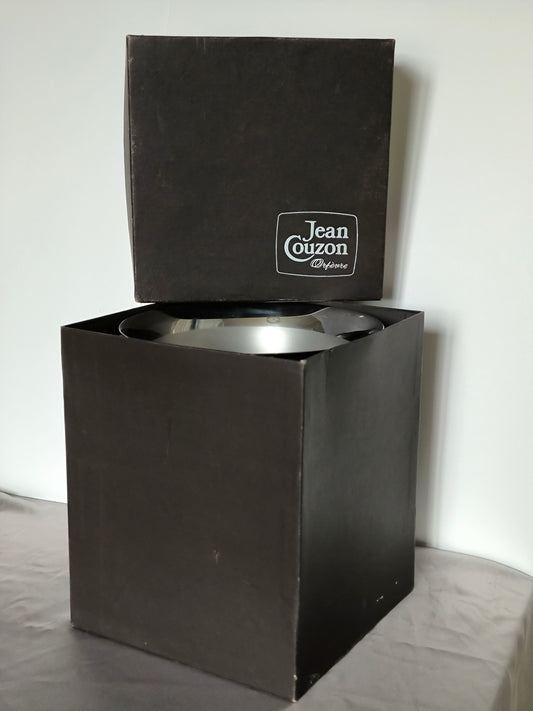 Vintage Jean Couzon "Président" Champagne Bucket with Original Box, Unused French Orfèvrerie Ice Bucket, 18/10 Stainless Steel