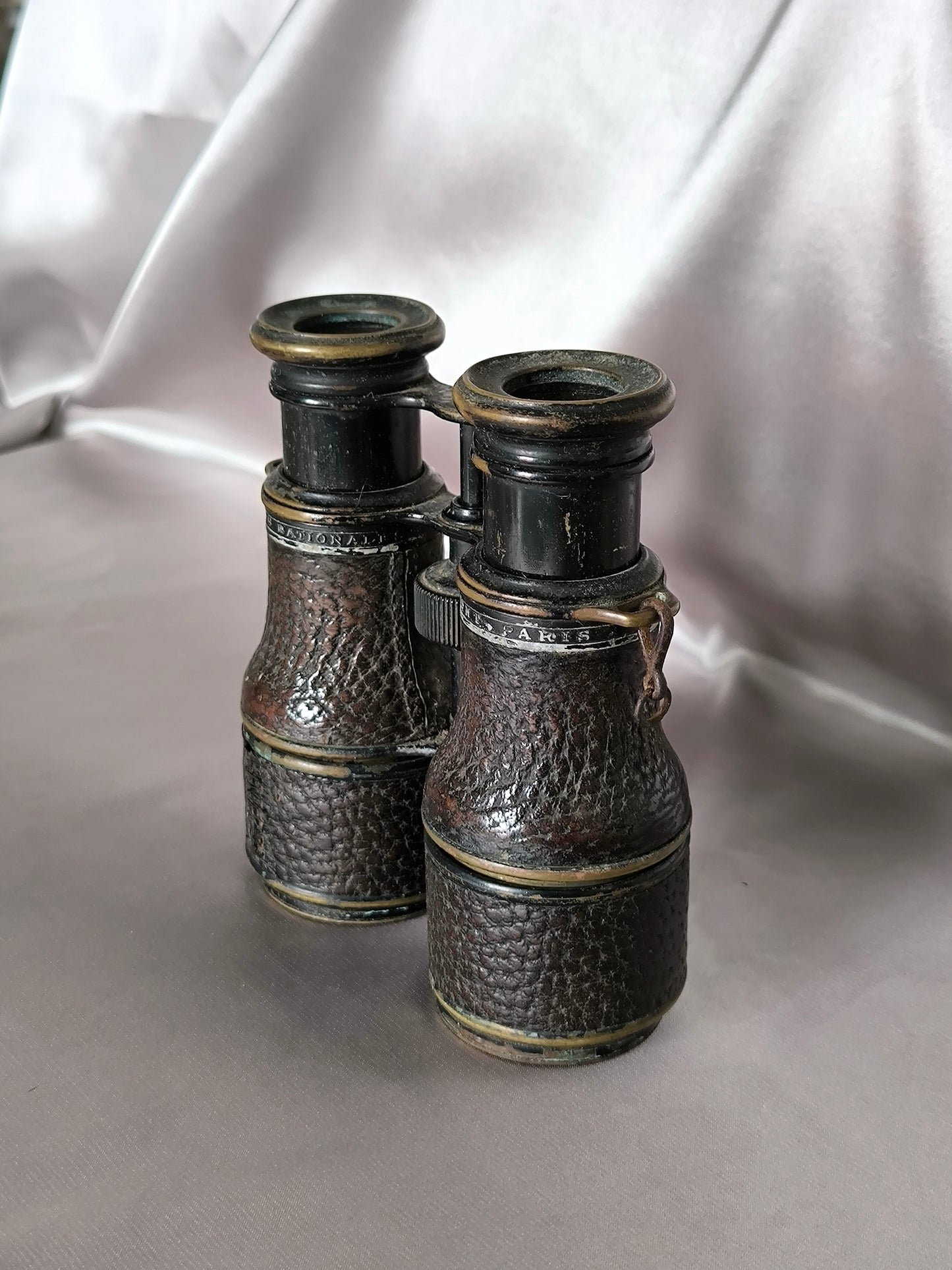 Antique Binoculars Colmont Paris c.1900, French Field Glasses, Military & Marine Optics, Collectible