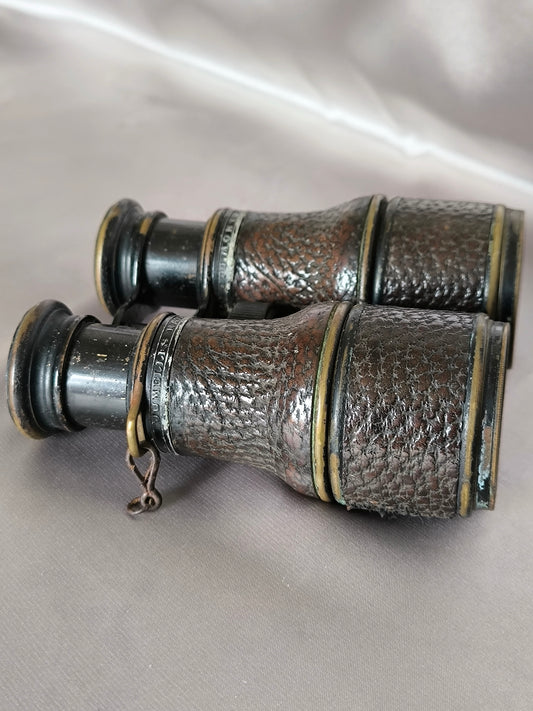 Antique Binoculars Colmont Paris c.1900, French Field Glasses, Military & Marine Optics, Collectible