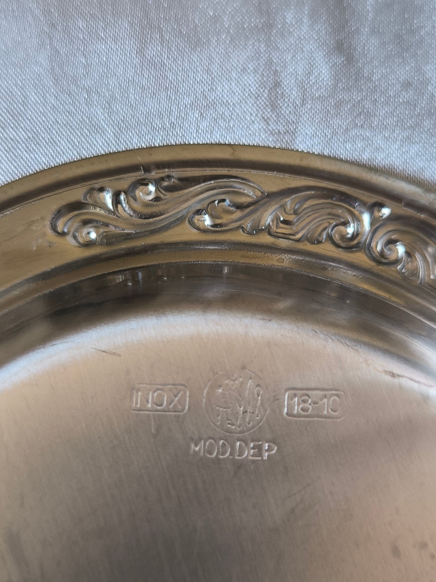 Vintage Italian Dessert/Ice Cream Bowls on Openwork Stem with Saucers & Spoons – 15-Piece Argentinox 18/10 Stainless Steel Set