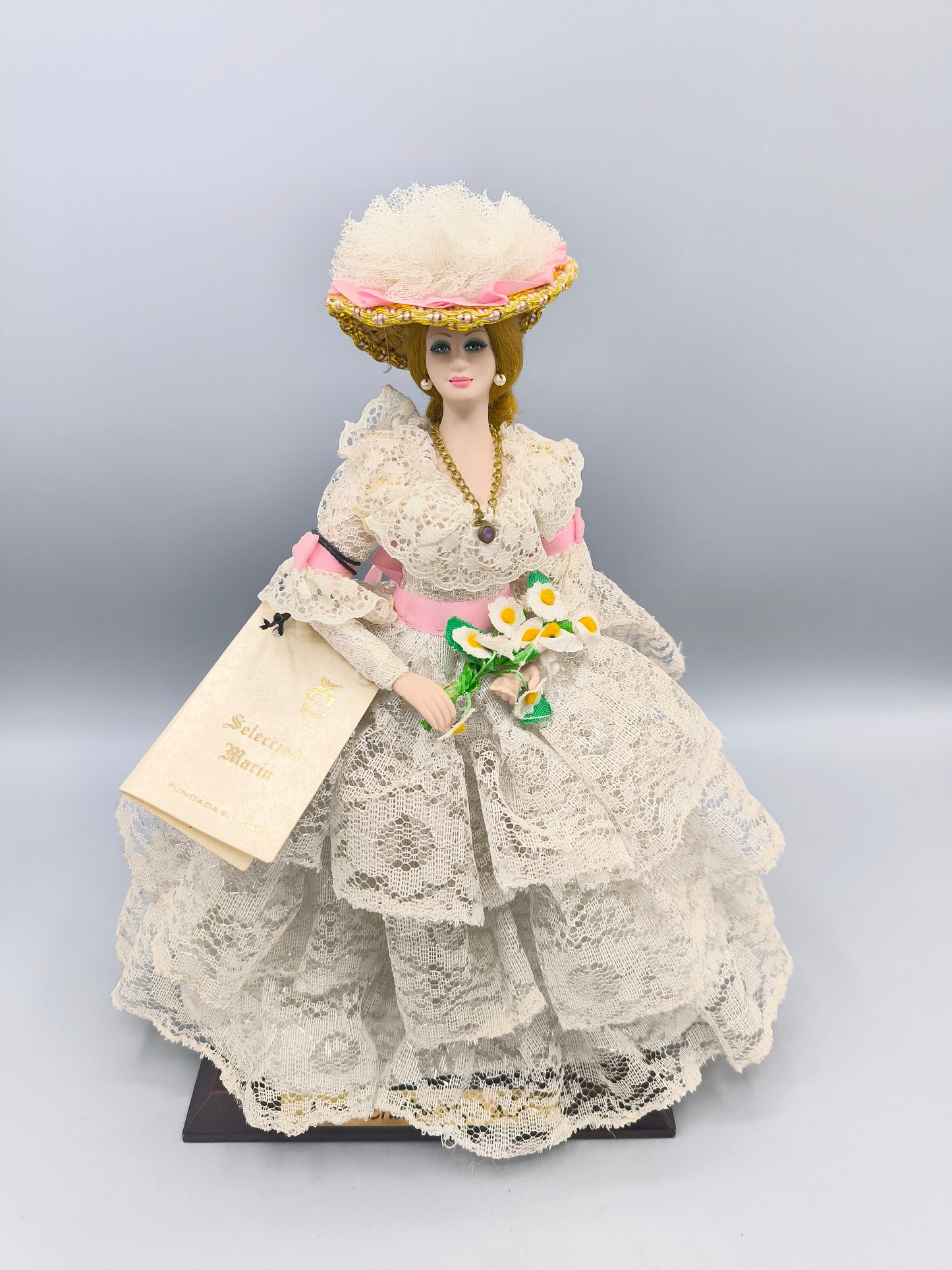 Vintage Marin Chiclana Doll Maria Cristina Siglo XIX, Limited Historical Series, Rare Porcelain Chiclana