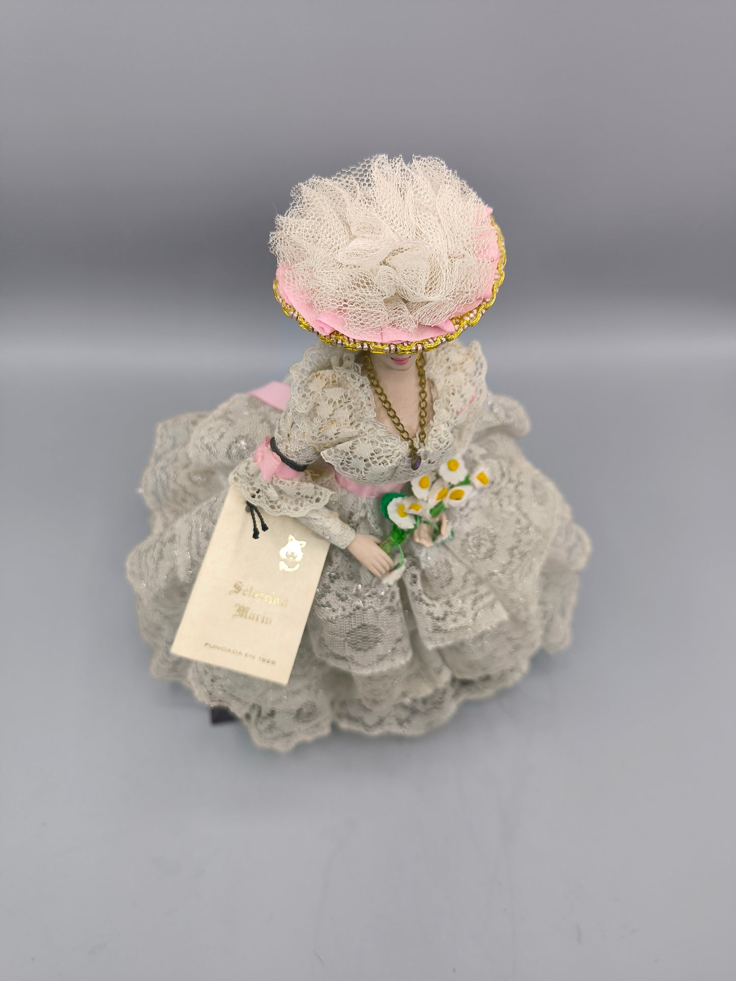 Vintage Marin Chiclana Doll Maria Cristina Siglo XIX, Limited Historical Series, Rare Porcelain Chiclana