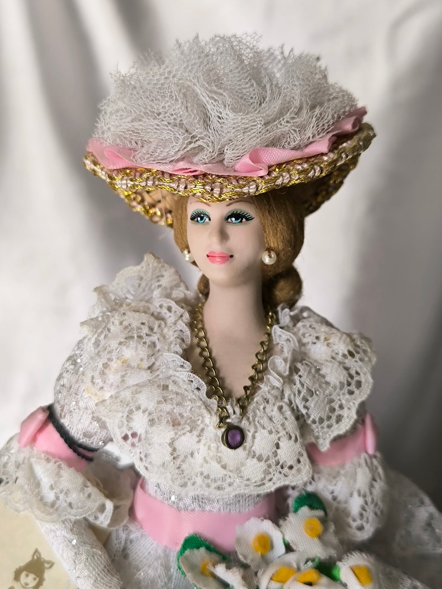 Vintage Marin Chiclana Doll Maria Cristina Siglo XIX, Limited Historical Series, Rare Porcelain Chiclana
