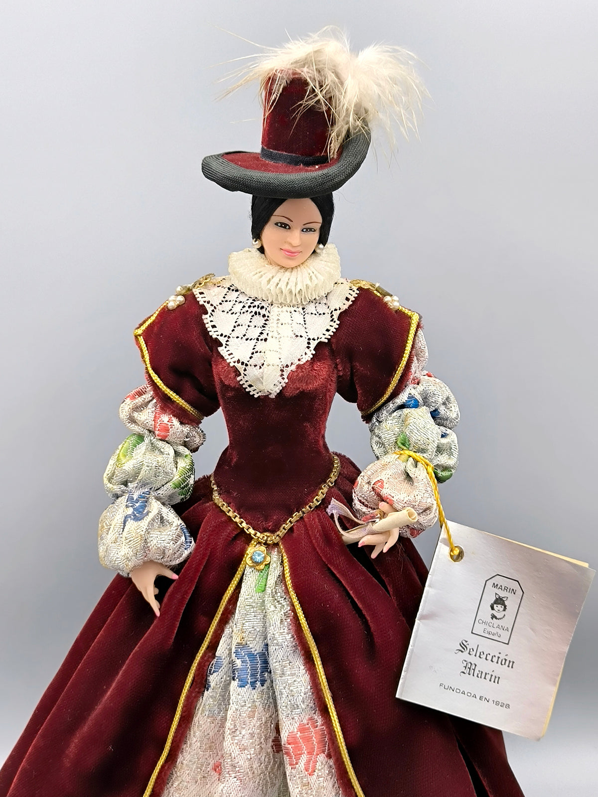 Vintage Marin Chiclana "Ana de Austria" XVI Century Historical Doll, Selección Marin, Rare Spanish Collector Doll