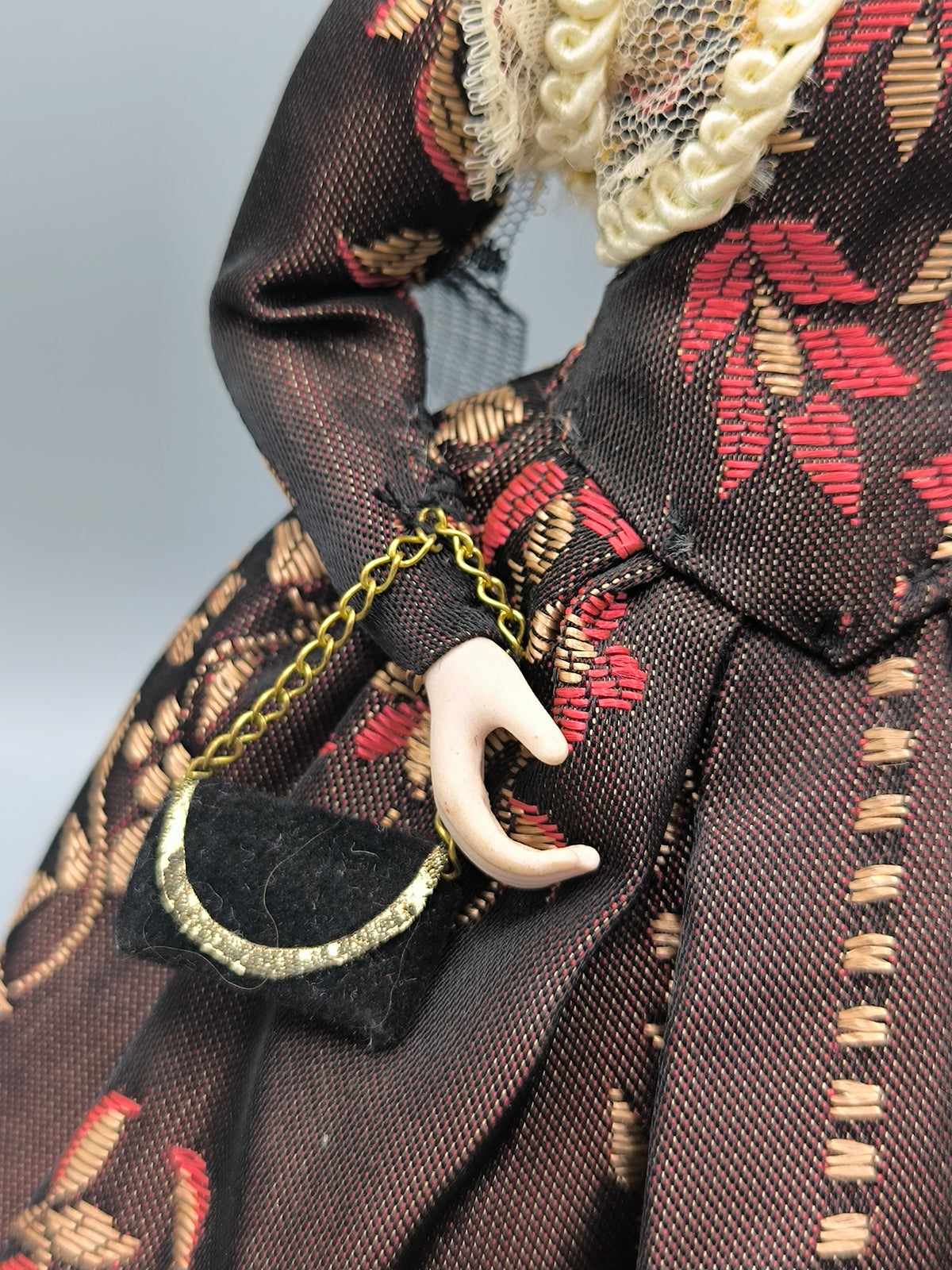 Vintage Marin Chiclana "Anastasia" XIX Century in Dark Brown Dress, Historical Series Rare Collector Doll