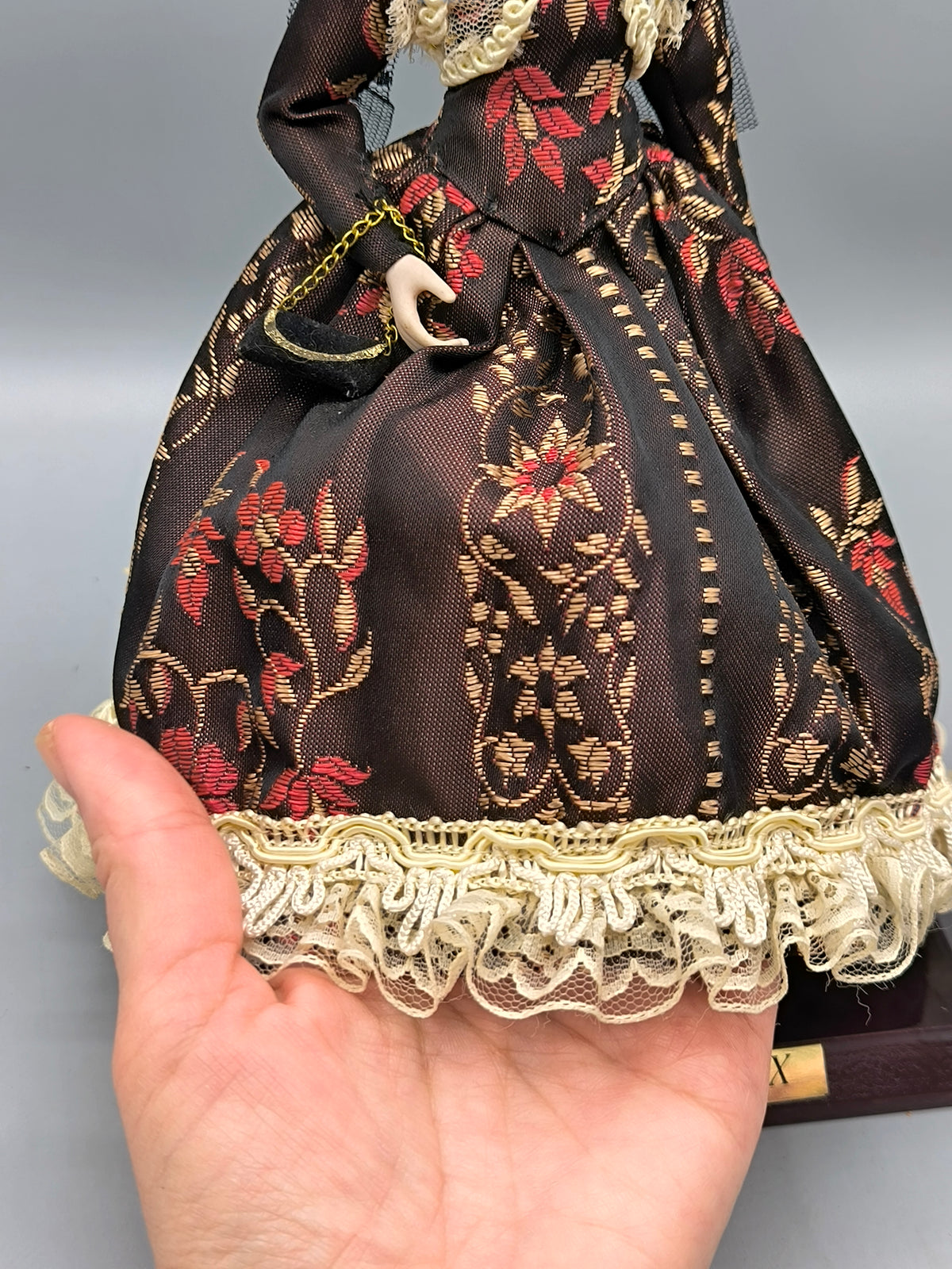 Vintage Marin Chiclana "Anastasia" XIX Century in Dark Brown Dress, Historical Series Rare Collector Doll
