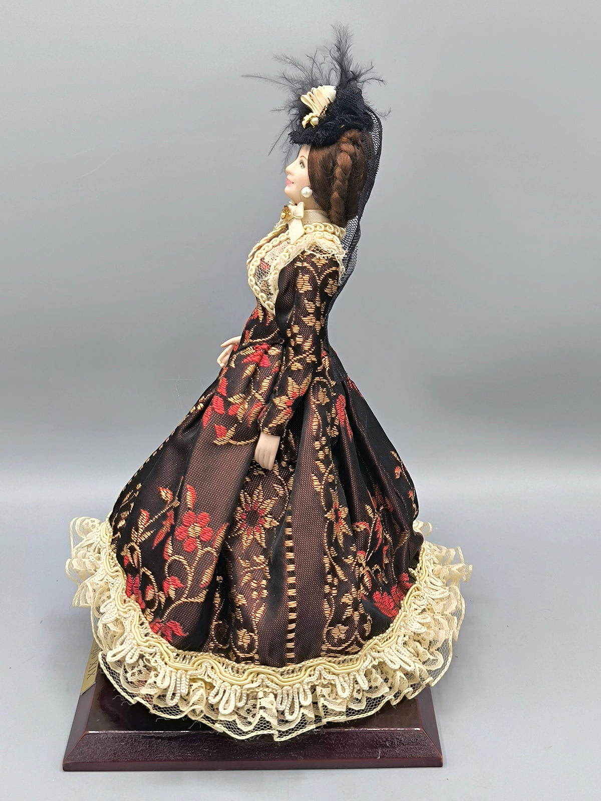 Vintage Marin Chiclana "Anastasia" XIX Century in Dark Brown Dress, Historical Series Rare Collector Doll