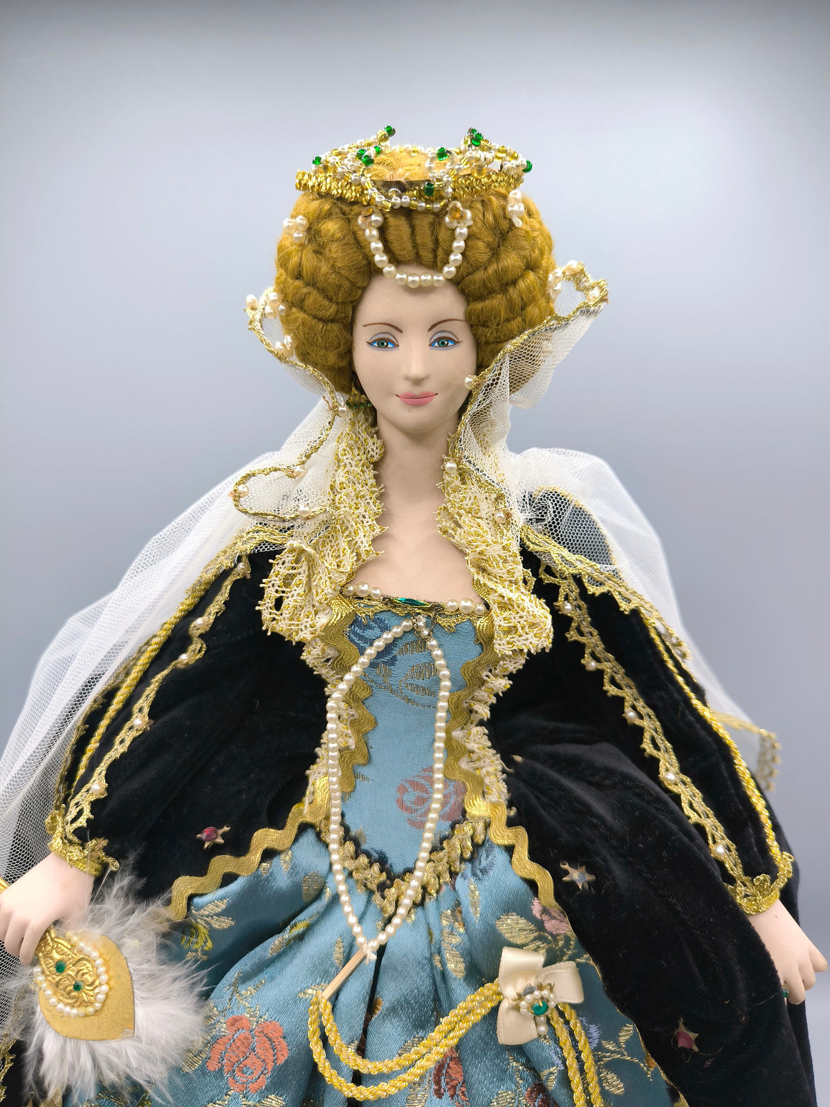 Vintage Marin Chiclana Queen Elizabeth I - XVI Century Historical Doll, Extremely Rare Selección Marin Collector Edition