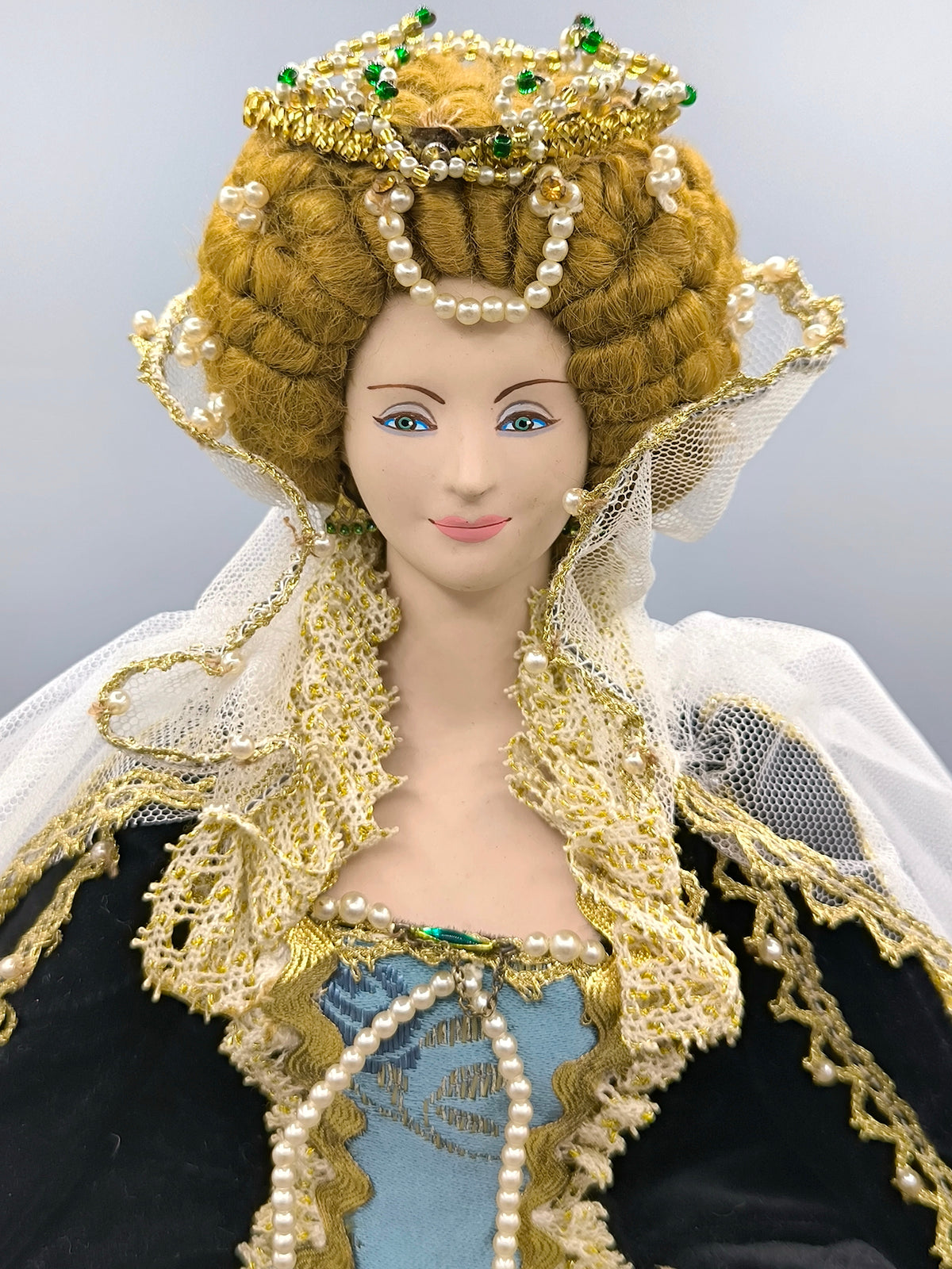 Vintage Marin Chiclana Queen Elizabeth I - XVI Century Historical Doll, Extremely Rare Selección Marin Collector Edition