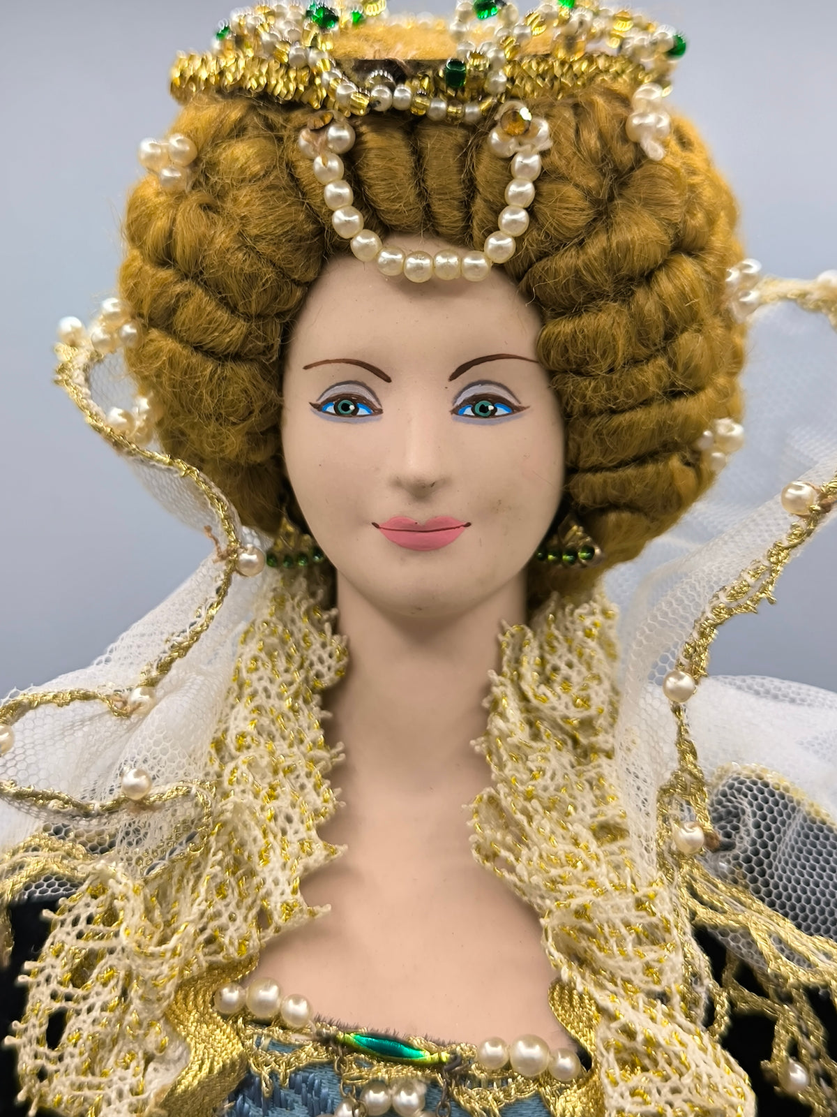Vintage Marin Chiclana Queen Elizabeth I - XVI Century Historical Doll, Extremely Rare Selección Marin Collector Edition