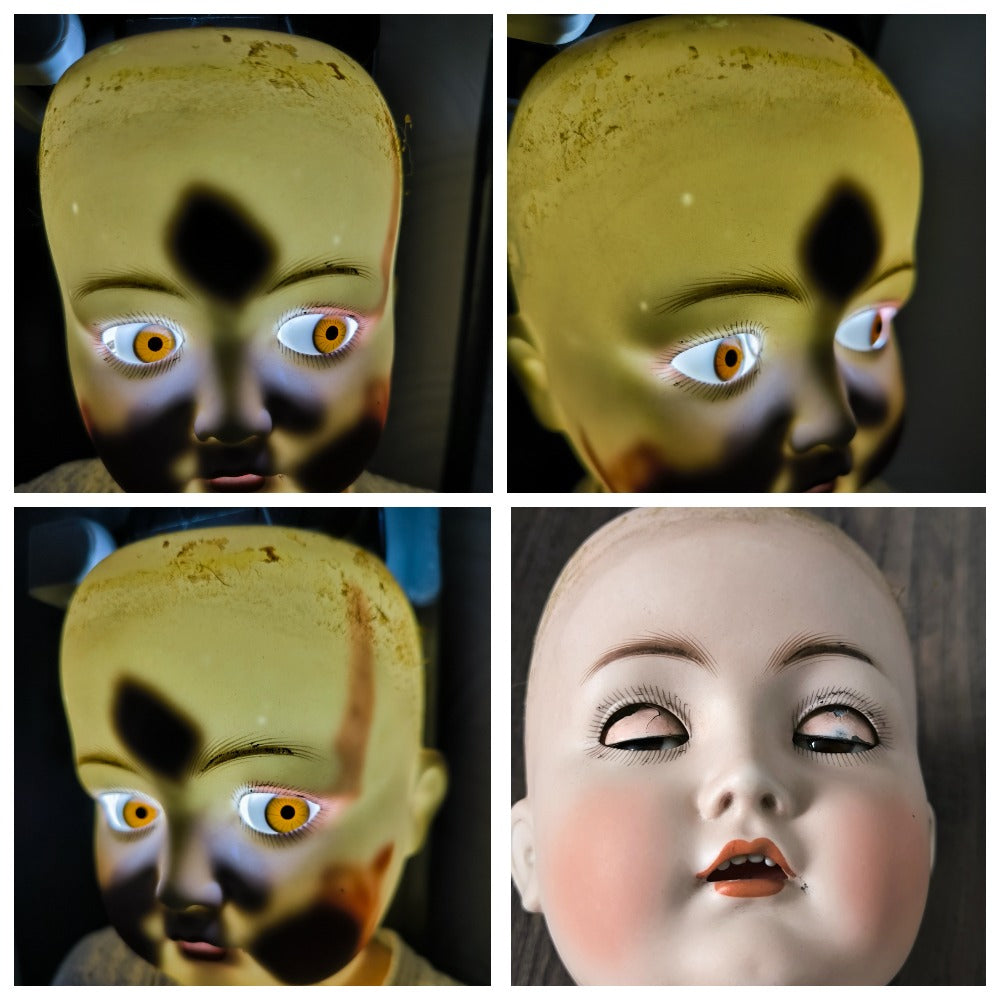 Kämmer & Reinhardt / Simon & Halbig 117N Poupée rare aux yeux espiègles, Bisque allemande ancienne, vers 1901–1910, 70 cm