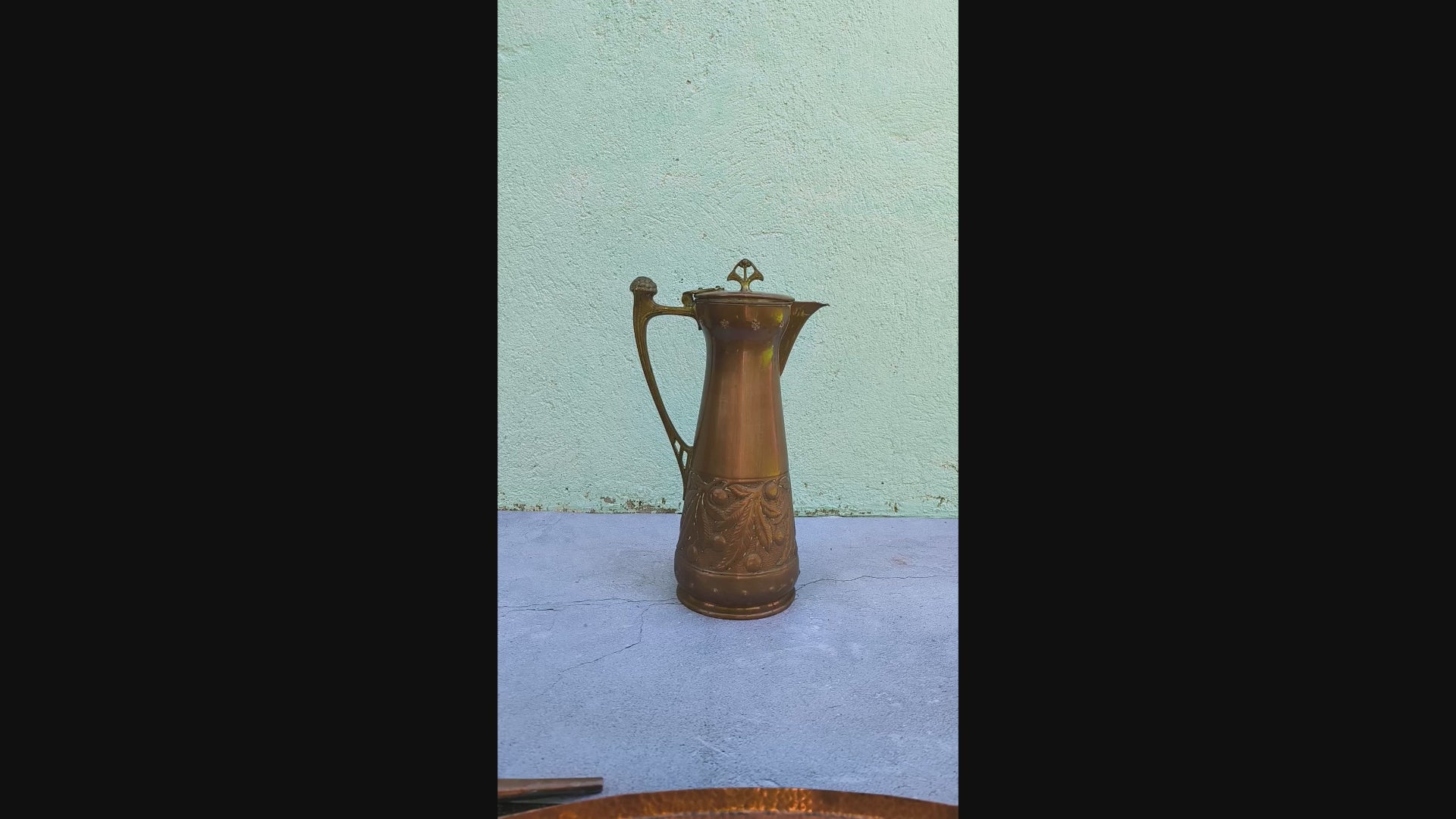 Antique Art Nouveau Jug WMF Germany c.1900-1910, Jugendstil Large